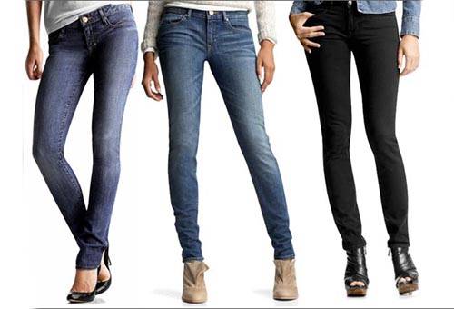 Jeans da donna stirati