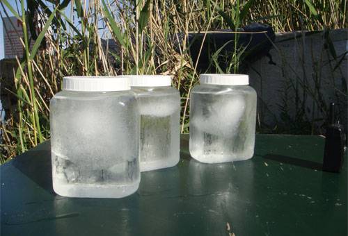 Congelación de agua