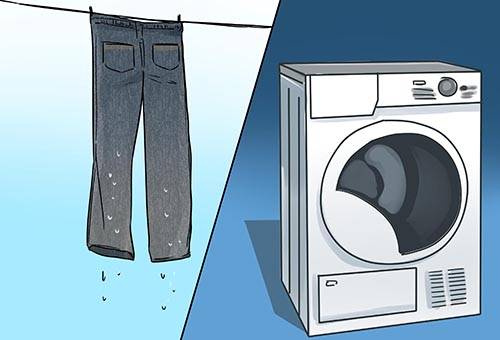 Jeans etter vask