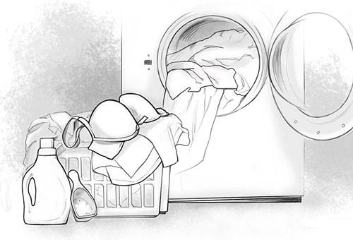 Pranie v práčke