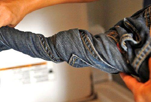 secagem de jeans