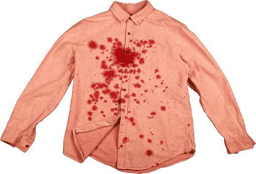 manchas de granada en la camisa