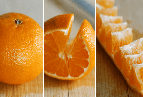 fatias de laranja