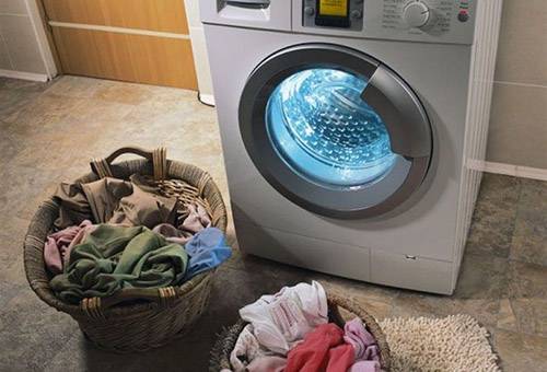 Pasiruošimas skalbti skalbimo mašina