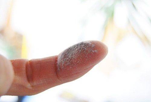 poeira de dedo