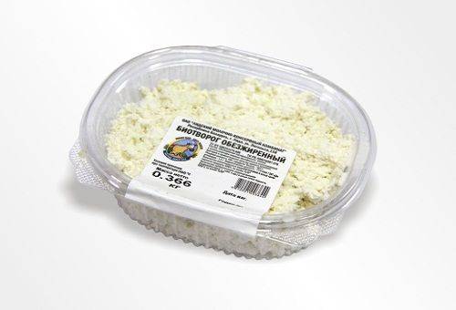 cottage cheese i en container