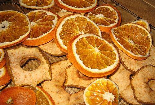 žāvēti apelsīni