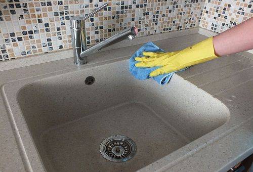 cleaning sink made of artificial stone