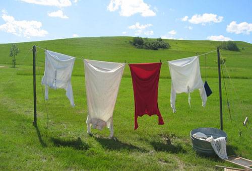Secar roupas ao ar livre