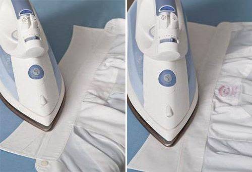 ironing shirt