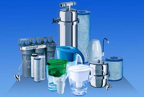 Verschillende soorten waterfilters
