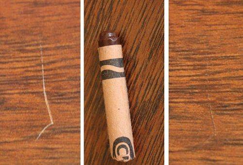 Möbelkratzer mit Bleistift entfernen