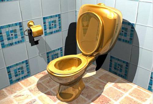 Gouden toilet