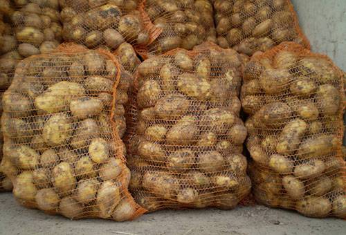 Aardappelen in netzakken