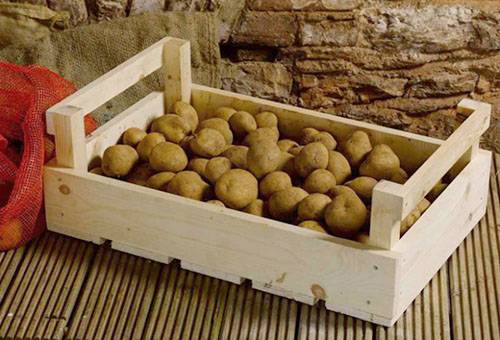 Bir kutu içinde patates
