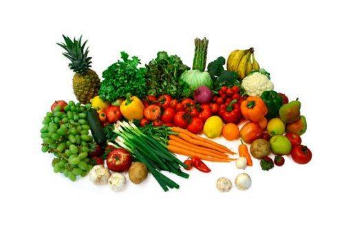grøntsager og frugter
