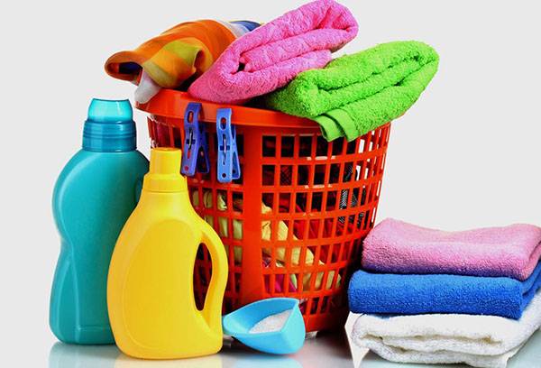 Ręczniki frotte i detergenty