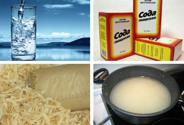 ingrediente pentru soluție de sodă cu săpun