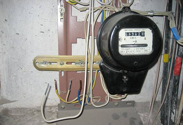 Old electric meter