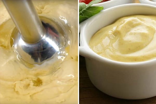 Salsa de crema agria y mostaza