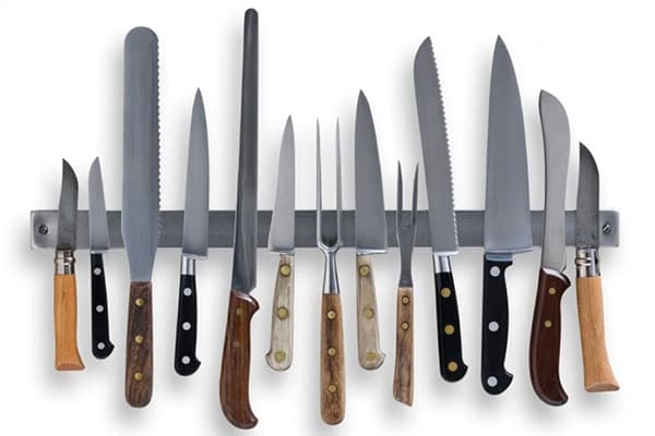 Rôzne typy kuchynských nožov