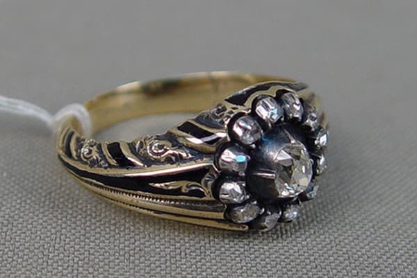 Oude diamanten ring