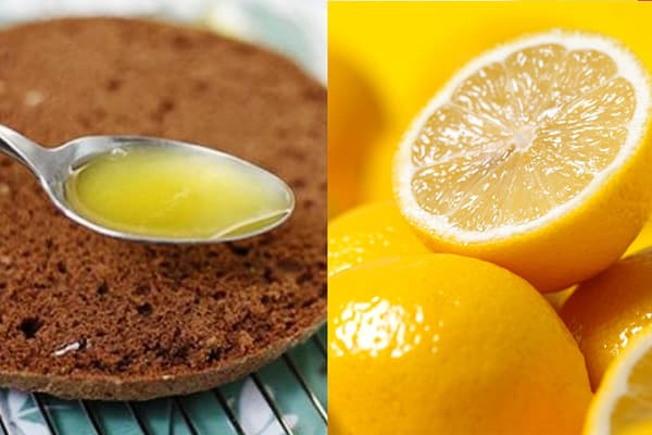 Xarope de limão para imersão em bolos
