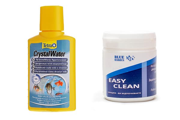 Productos químicos para limpieza de acuarios