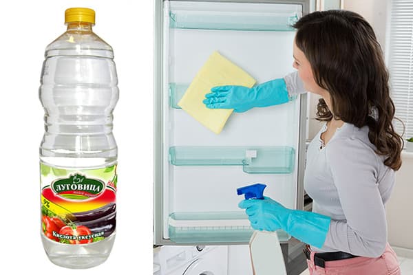 Ledusskapja mazgāšana ar etiķi