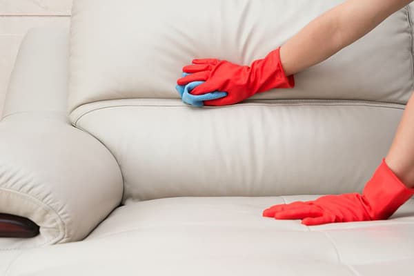 Eko-ādas dīvāna tīrīšana