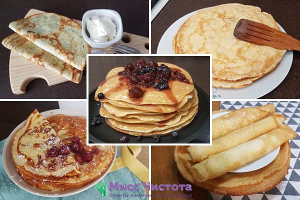 5 typer av pannkakor på Shrovetide