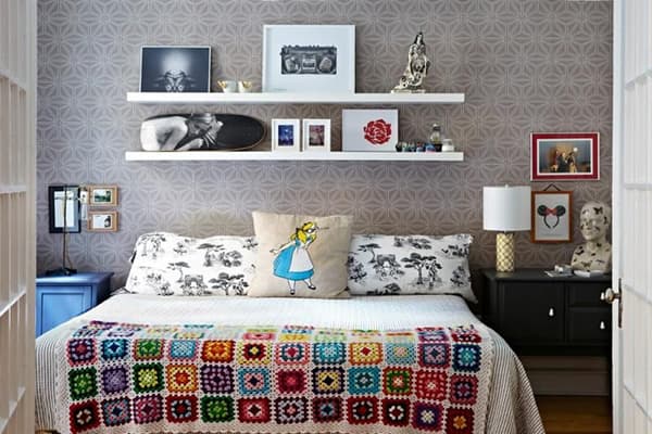 IKEA planken in de slaapkamer