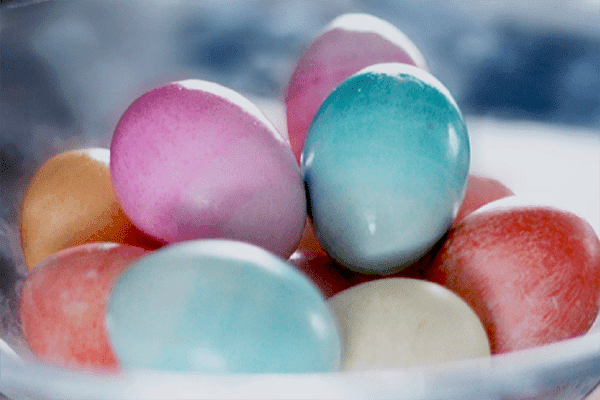 Paskalya yumurtaları üzerine Ombre