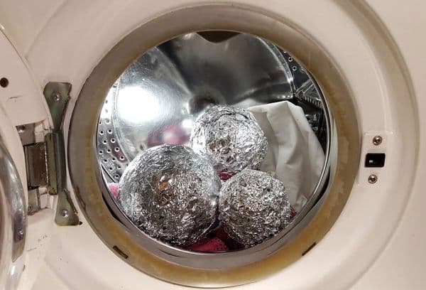 palline di alluminio in lavatrice