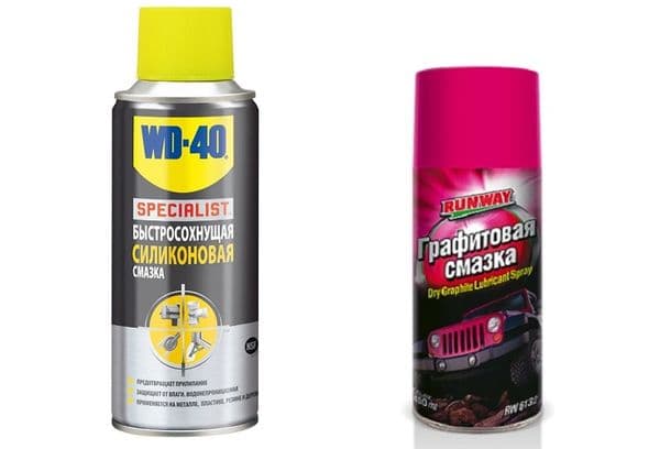 spray per grafite e silicone