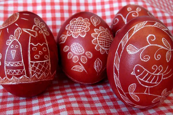 Huevos de Pascua - cortinas