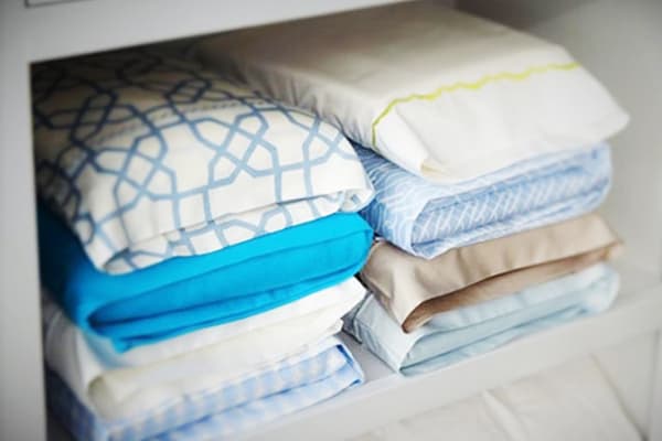 Kompakt lagring av sängkläder