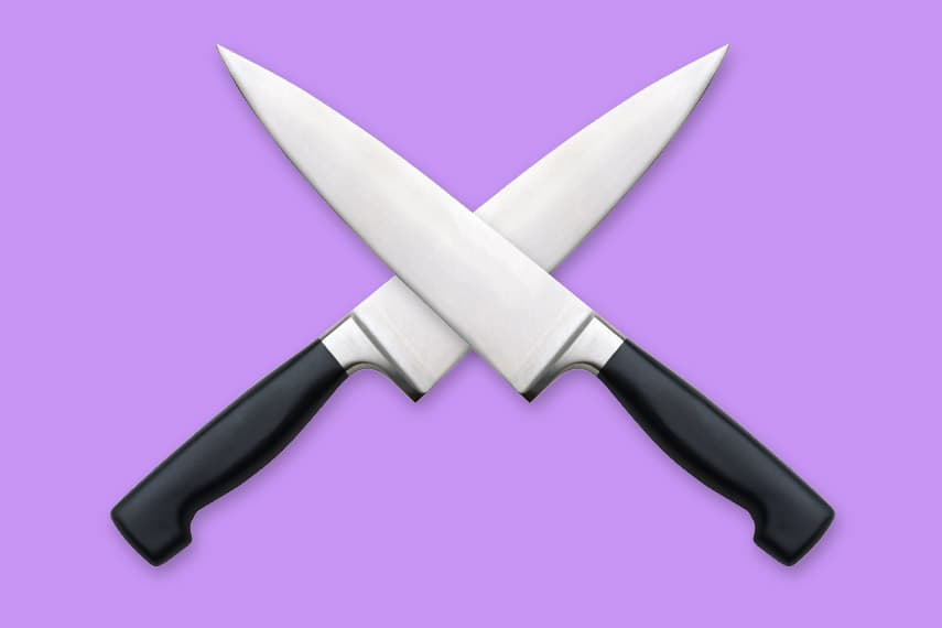 Укрштени кухињски ножеви