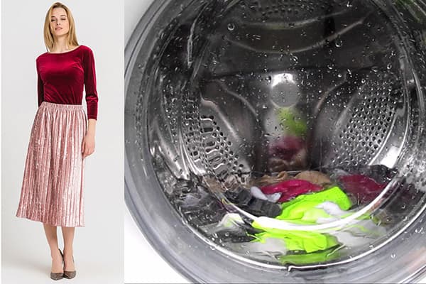 Makinede yıkanabilir kadife giysiler