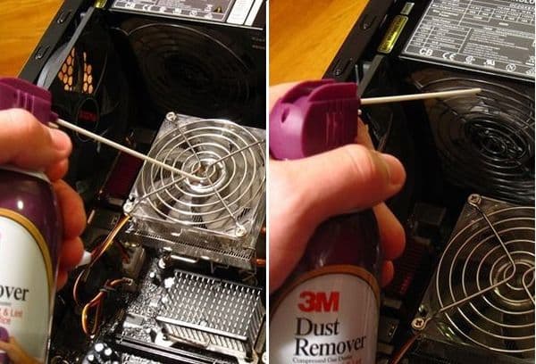 Netejar el refrigerador de l’ordinador