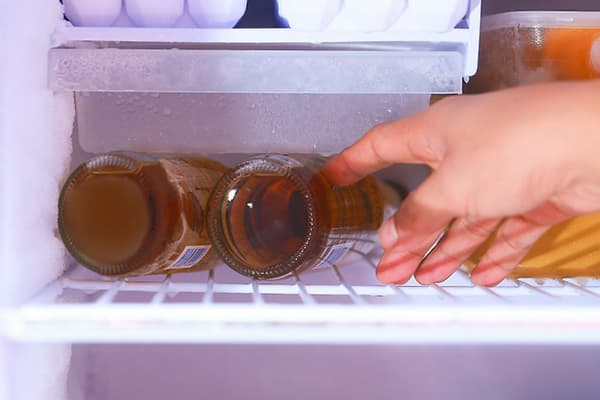 Buzdolabında bira