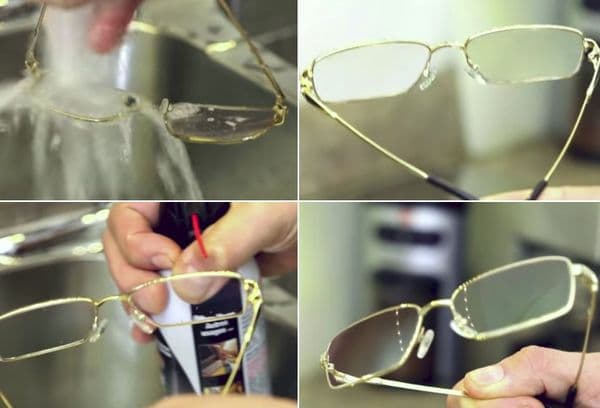 มันเป็นไปได้ที่จะล้างแว่นตาสำหรับการมองเห็นด้วยน้ำวิธีการดูแลอย่างถูกต้องสำหรับอุปกรณ์เสริม