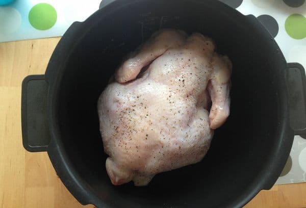 الدجاج في طباخ بطيء