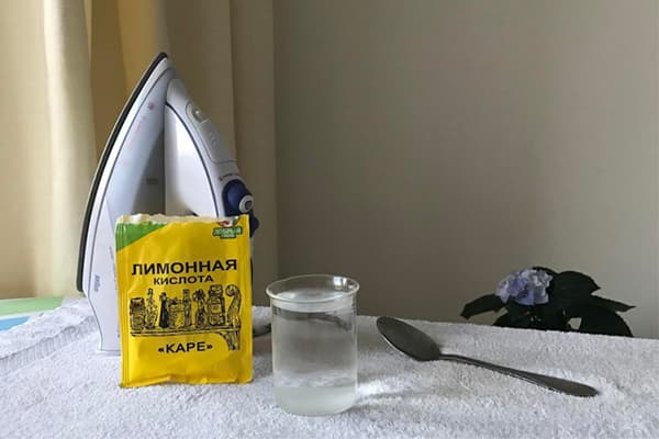 Лимонена киселина за почистване на желязо