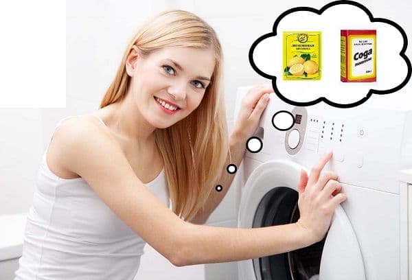 Soda og sitronsyre til rengjøringsmaskiner