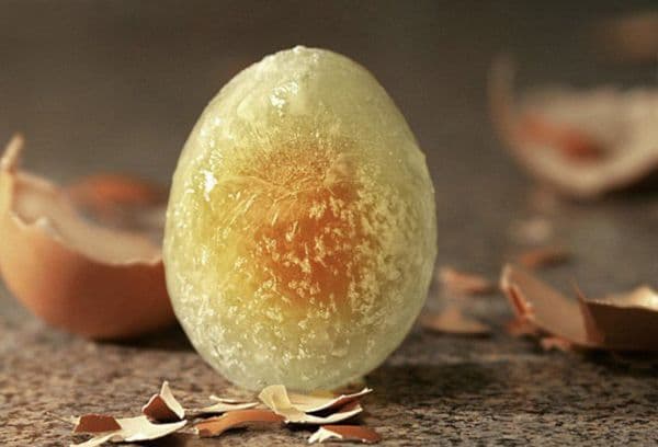 Helfrosset egg
