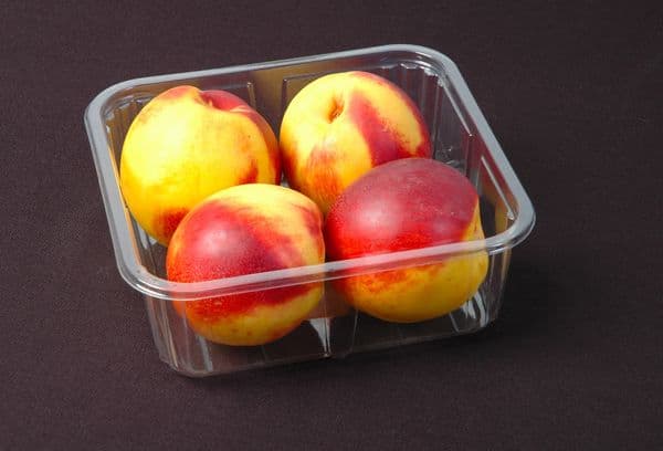 јабуке у посуди за једнократну употребу