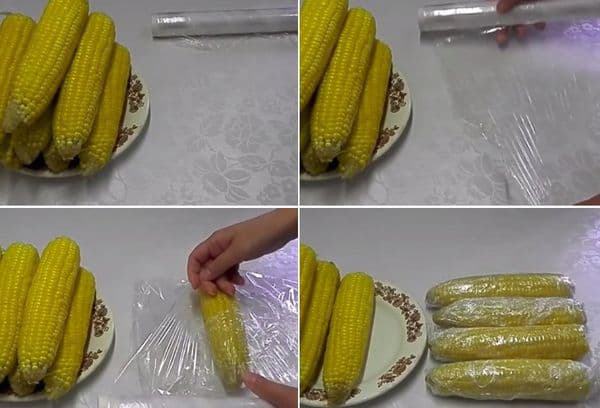 Congelación de maíz entero