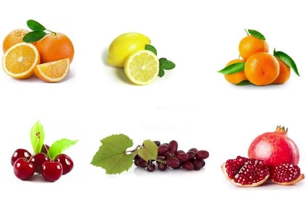 Variedade de frutas