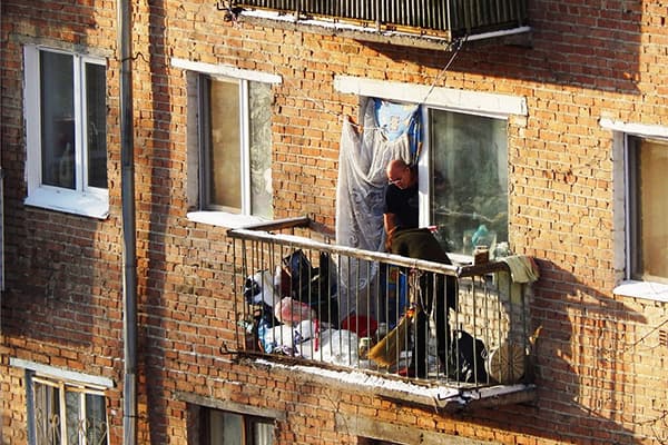 Боклуци на балкона